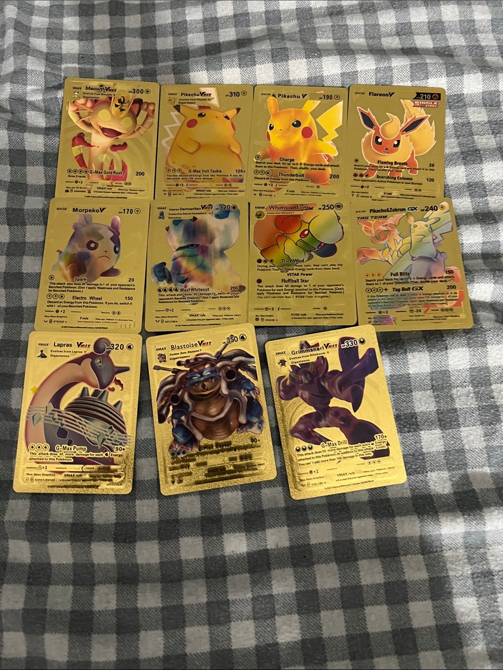 Gold Foil Pokémon Trading Cards - Assorted Full Art Set